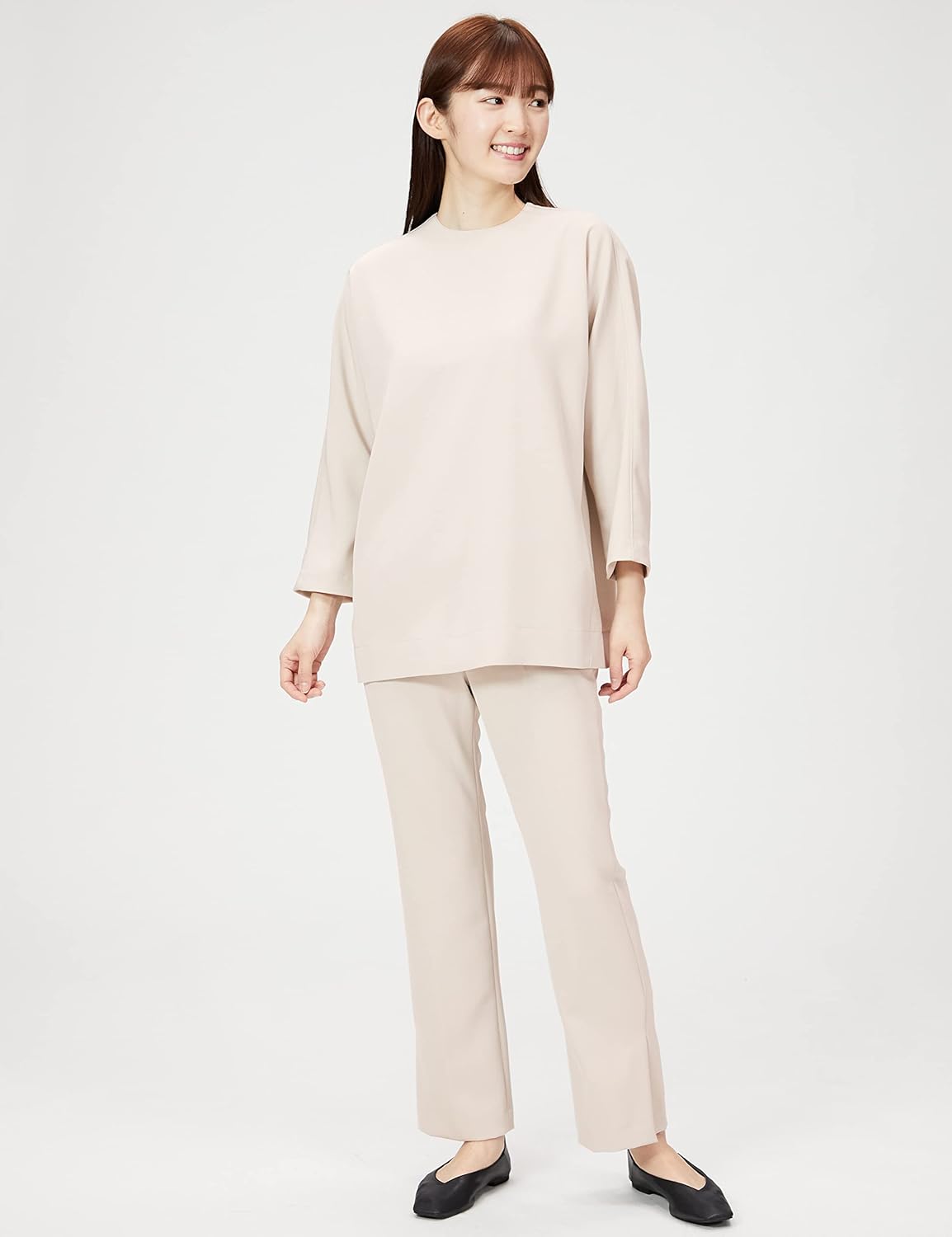 Amazon.co.jp: [ミラオーウェン] コクーンブラウス×イージーパンツ